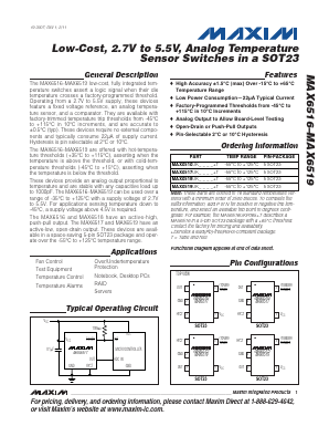 MAX6517UKP055 Datasheet PDF Maxim Integrated