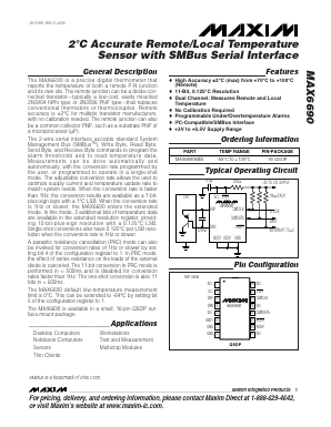 MAX6690MEE Datasheet PDF Maxim Integrated