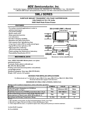SMLJ11A Datasheet PDF MDE Semiconductor, Inc.