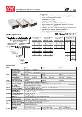MS-75M Datasheet PDF Mean Well Enterprises Co., Ltd.