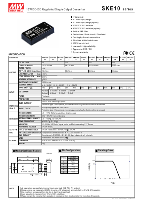 SKE10 Datasheet PDF Mean Well Enterprises Co., Ltd.