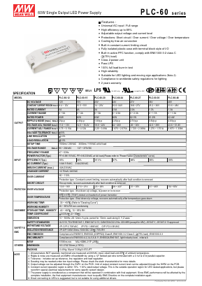 PLC-60-48 Datasheet PDF Mean Well Enterprises Co., Ltd.