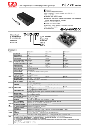 PS-120N-13P Datasheet PDF Mean Well Enterprises Co., Ltd.