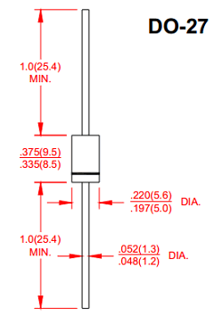 1N5402 Datasheet PDF Master Instrument Corporation