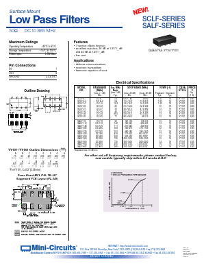 SCLF-4.7 Datasheet PDF Mini-Circuits