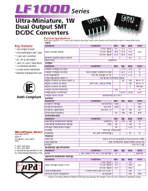 LF104D Datasheet PDF MicroPower Direct, LLC
