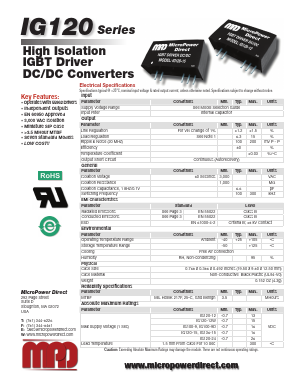 IG10009 Datasheet PDF MicroPower Direct, LLC