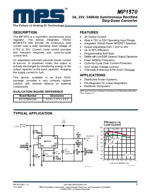 MP1570DN-LF-Z Datasheet PDF Monolithic Power Systems