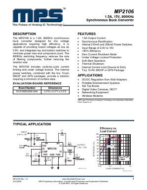 EV2106DQ/DK-00A Datasheet PDF Monolithic Power Systems