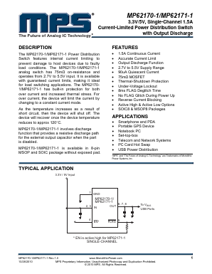 MP62171-1 Datasheet PDF Monolithic Power Systems