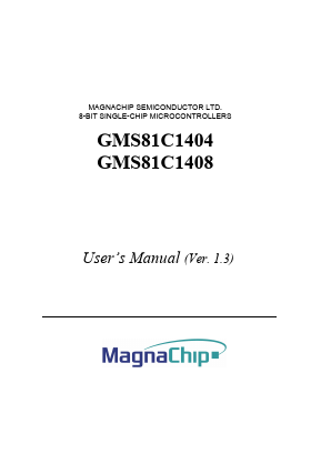 GMS87C1404SK Datasheet PDF MagnaChip Semiconductor