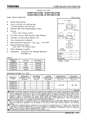 TLSH1102(T10) Datasheet PDF Marktech Optoelectronics
