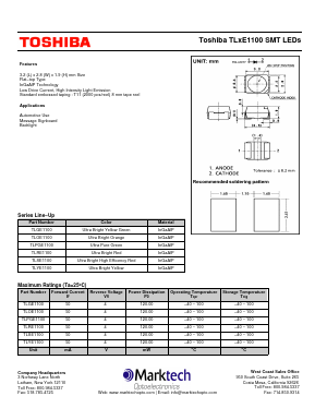 TLYE1100 Datasheet PDF Marktech Optoelectronics