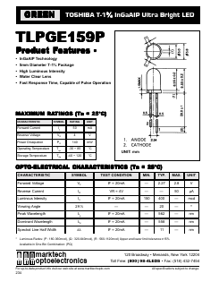 TLPGE159P Datasheet PDF Marktech Optoelectronics