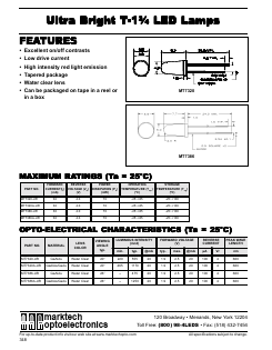 MT7320-UR Datasheet PDF Marktech Optoelectronics