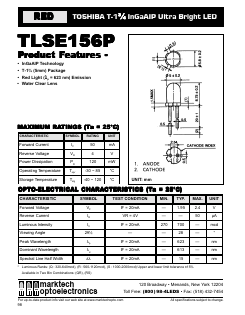 TLSE156P Datasheet PDF Marktech Optoelectronics