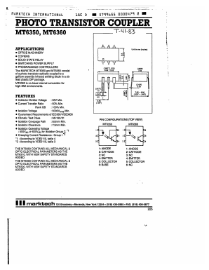 MT6360 Datasheet PDF Marktech Optoelectronics