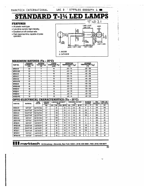 MT810 Datasheet PDF Marktech Optoelectronics