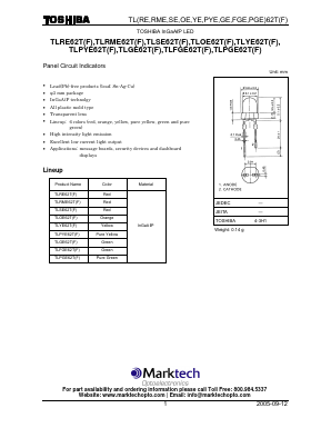 TLGE62T Datasheet PDF Marktech Optoelectronics