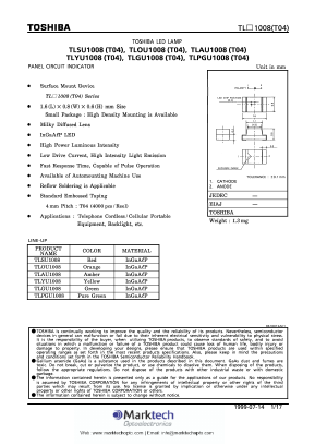 TLSU1008T04 Datasheet PDF Marktech Optoelectronics