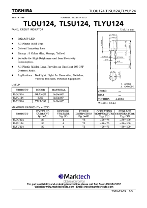 TLYU124 Datasheet PDF Marktech Optoelectronics