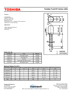 TLRMH157P Datasheet PDF Marktech Optoelectronics