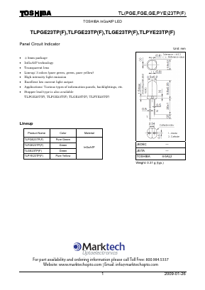 TLPYE23TF Datasheet PDF Marktech Optoelectronics