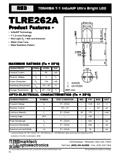TLRE262A Datasheet PDF Marktech Optoelectronics