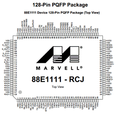 88E1111-XX-CAA-C000 Datasheet PDF Marvell Semiconductor
