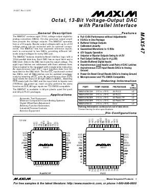 MAX547ACQH Datasheet PDF Maxim Integrated