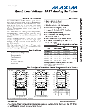 MAX4523C Datasheet PDF Maxim Integrated