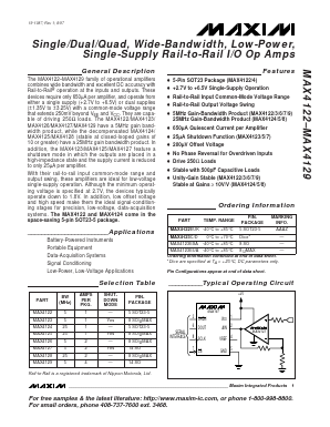 MAX4126ESA Datasheet PDF Maxim Integrated