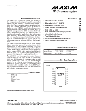 MAX1005CEE Datasheet PDF Maxim Integrated
