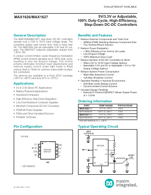 MAX1626ESA Datasheet PDF Maxim Integrated