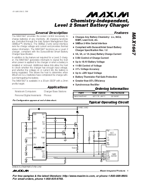 MAX1667EAP Datasheet PDF Maxim Integrated