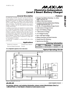 MAX1667 Datasheet PDF Maxim Integrated
