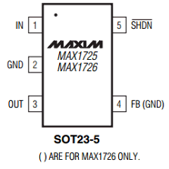 MAX1726EUK33 Datasheet PDF Maxim Integrated