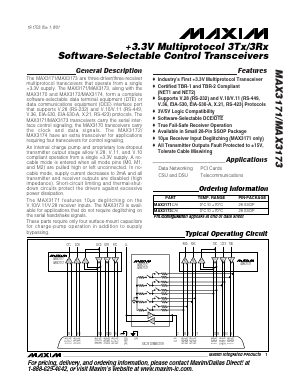 MAX3173CAI Datasheet PDF Maxim Integrated