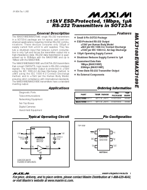 MAX3188EEUT-T Datasheet PDF Maxim Integrated