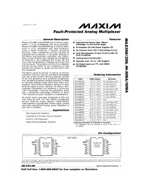 HI1-0508A-2 Datasheet PDF Maxim Integrated