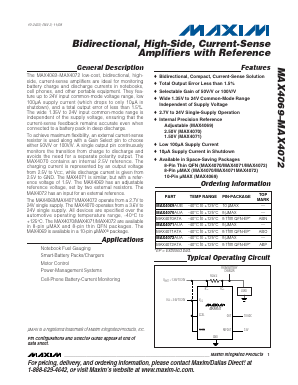 MAX4070AUA Datasheet PDF Maxim Integrated