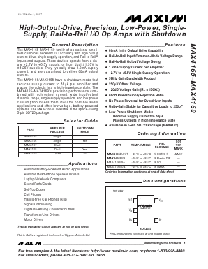 MAX4169EPD Datasheet PDF Maxim Integrated