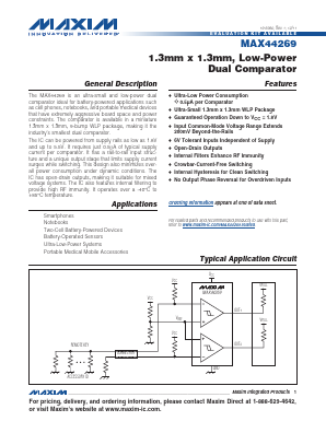 MAX44269 Datasheet PDF Maxim Integrated