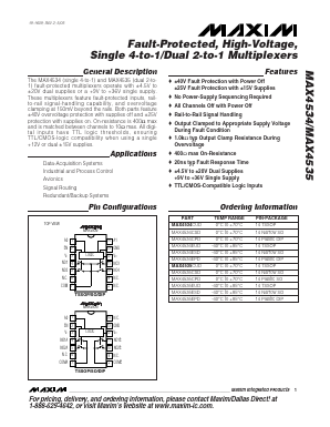 MAX4535CUD Datasheet PDF Maxim Integrated