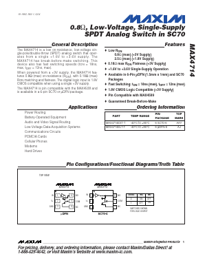 MAX4714ELT-T Datasheet PDF Maxim Integrated