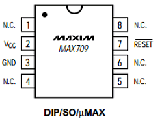 MAX709SCSA Datasheet PDF Maxim Integrated