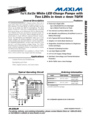 MAX8645X Datasheet PDF Maxim Integrated