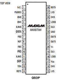 MAX8734A Datasheet PDF Maxim Integrated