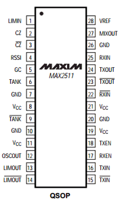 MAX2511EEI Datasheet PDF Maxim Integrated