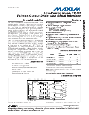 MAX5501BGAP Datasheet PDF Maxim Integrated